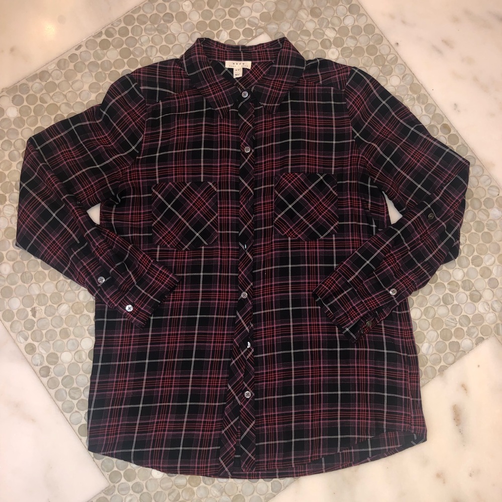 Joie plaid blouse